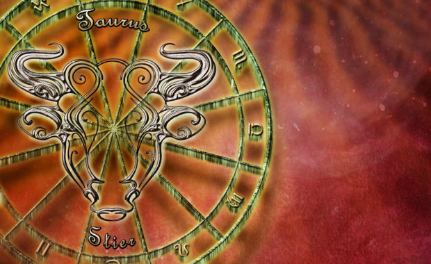 pictures of taurus head on zodiac wheel